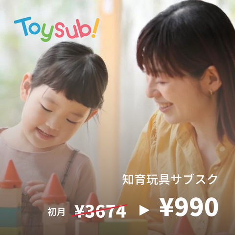 "Toysub!", a subscription service that delivers educational toys tailored to each child